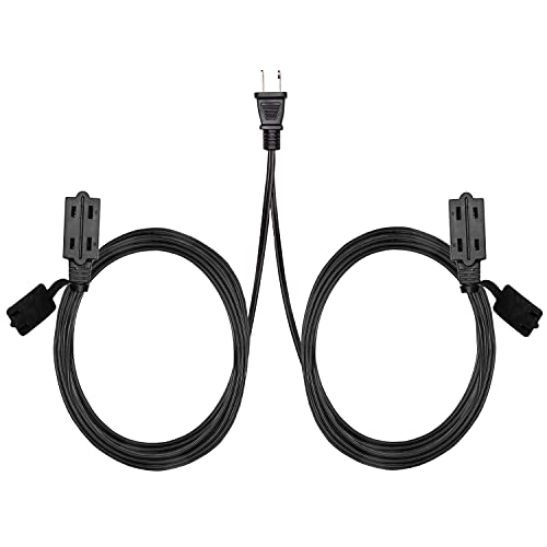 10 Ft Double Ended Extension Cord- Black