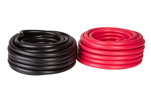 Iron Forge Cable 4 Gauge Primary Wire 2 Pack - 25ft Pure OFC Oxygen Free Copper Wire - 1 Red and 1 Black