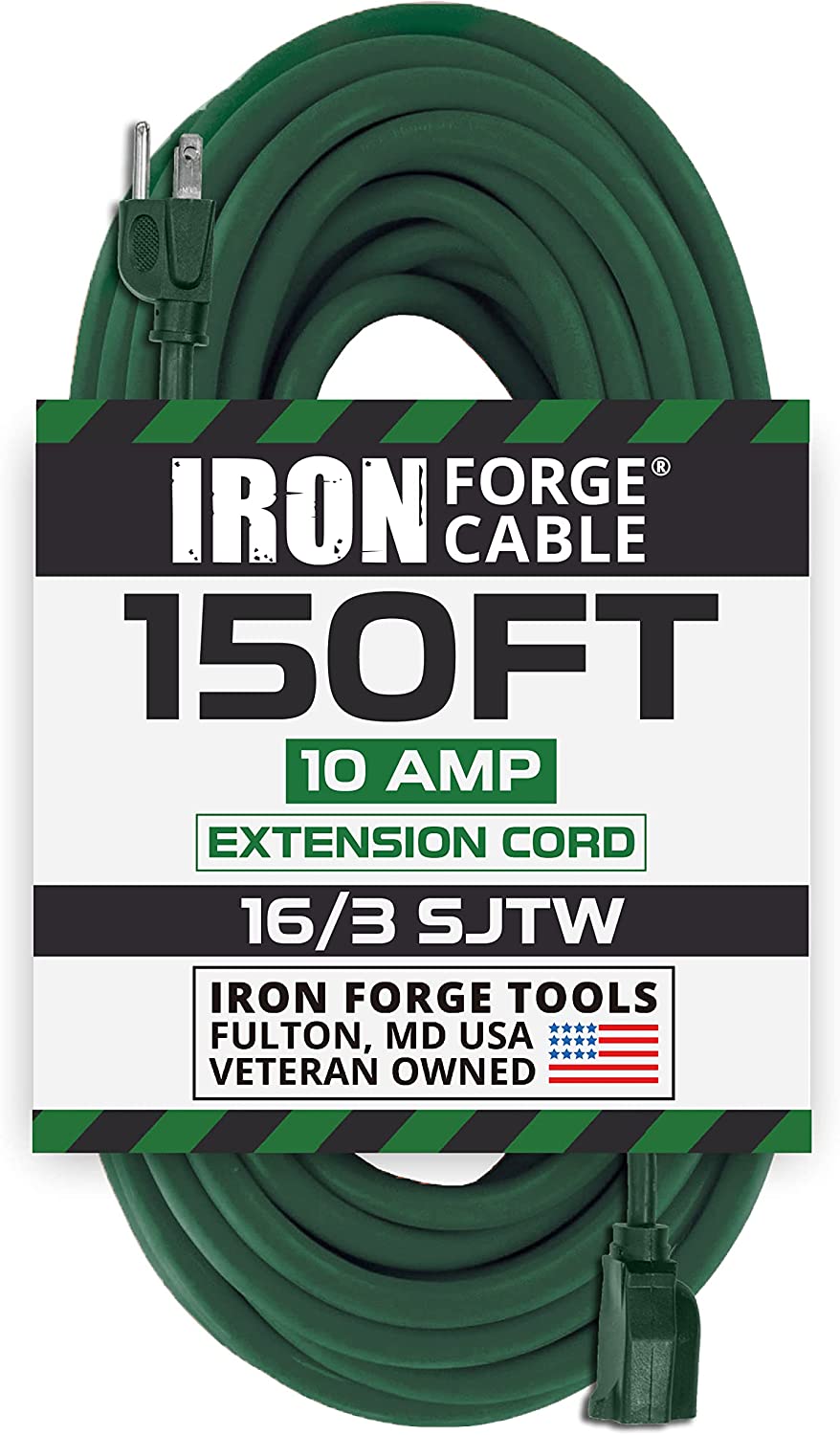 IRON FORGE CABLE 2 Pack of 25 Ft Outdoor Extension Cords with Power India