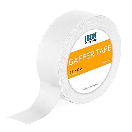 White Gaffers Tape 2 Pack 3in x 30 Yards Gaffer Tape Roll iron