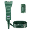 Outdoor Power Stake Timer- 6 Outlets, 6 Ft Extension Cord- 16/3 Sprinkler Timer