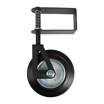 Gate Wheel with 360 Degree Swivel and Universal Mount - 8" Spring Loaded Gate Caster