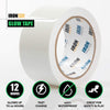 Glow Tape - 2 Inch x 30ft Vinyl Adhesive Green Glow-in-The-Dark Tape Roll - Lasts Up to 12 Hours