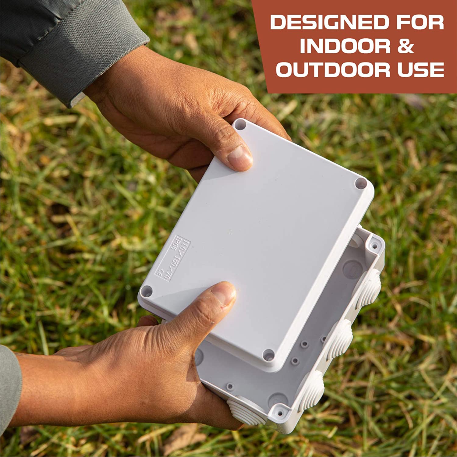 Outdoor Electrical Junction Box - 6 x 4 Inch Waterproof Plastic Box wi -  iron forge tools