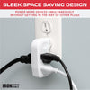 Wall Outlet Extender Plug, 4 Pack - White Multi Plug Outlet Splitter Wall Tap Electrical Adapter