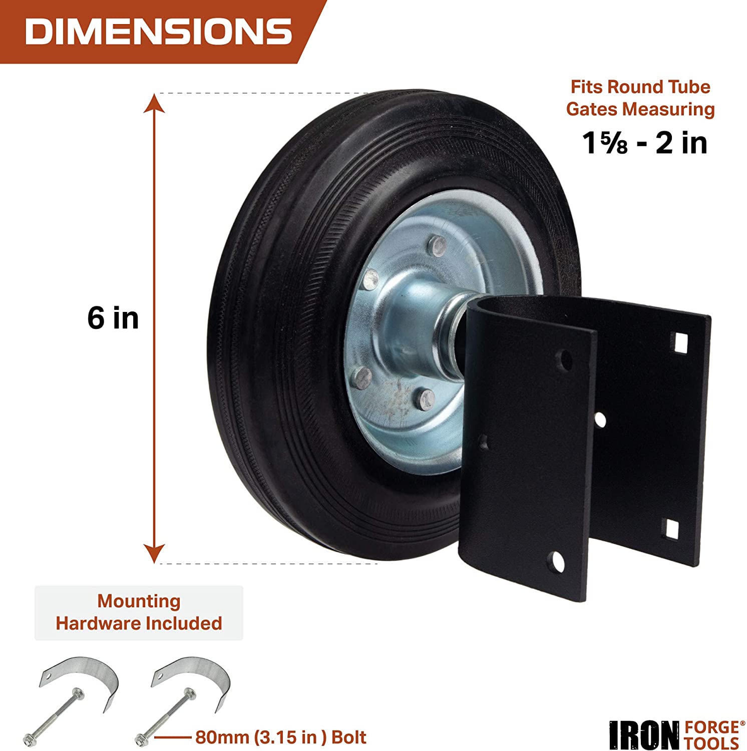 Gate Wheel For Metal Swing Gates - 6