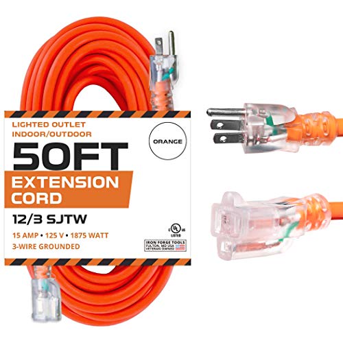 Fire Shield 41812 Advanced Safety Extension Cord, 16/3, 8' Cord 