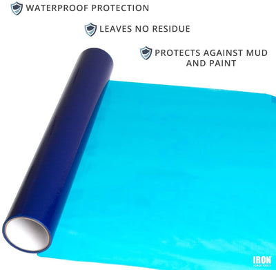 InvisiShield Hardwood Floor Protector Film - 24 inch x 200 Foot Adhesive Plastic Floor Protection Film