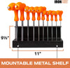 20 Piece T Handle Allen Wrench Set - SAE & Metric Hex Key Set with Stand