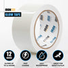 Glow Tape - 2 Inch x 30ft Vinyl Adhesive Blue Glow-in-The-Dark Tape Roll - Lasts Up to 12 Hours