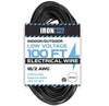 18/2 Low Voltage Landscape Wire - 100ft Indoor/Outdoor Low-Voltage Copper Cable, Black