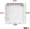 Outdoor Electrical Junction Box - 8 x 8 Inch Waterproof Plastic Box with Cover for Electronics