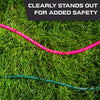 50 Ft Outdoor Extension Cord - 16/3 SJTW Durable Pink Cable with 3 Prong Grounded Plug for Safety