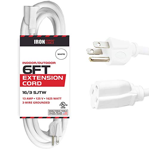 Complete Home Indoor Extension Cord 6 ft White