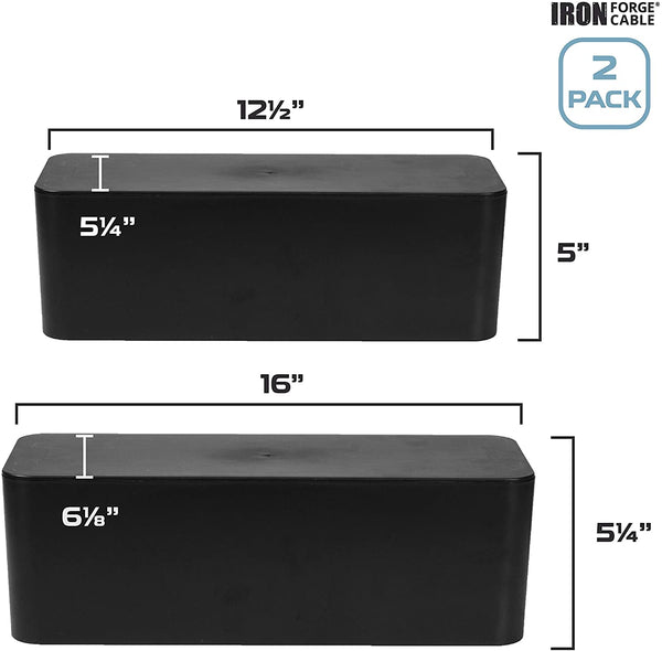 Caja Organizadora De Cables Iron Forge Cable Blanco 2-pack