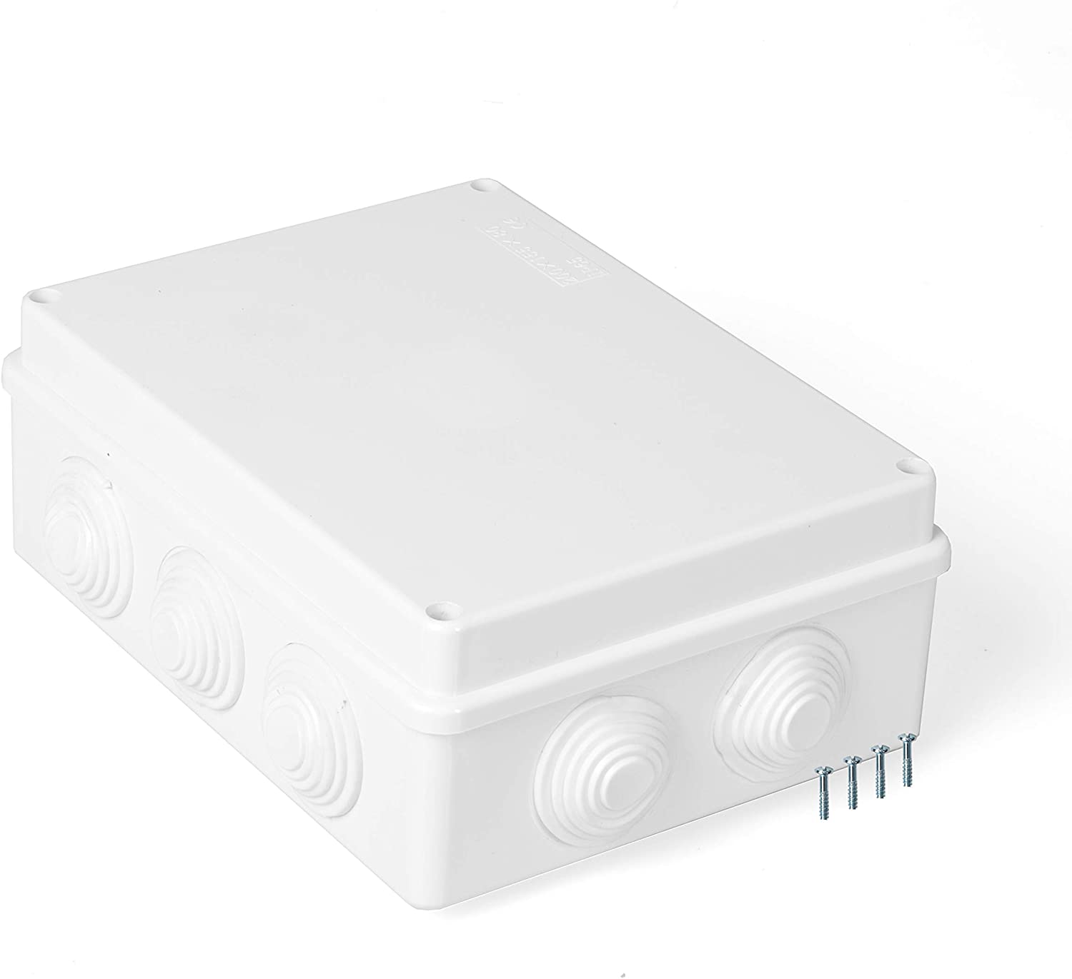 Outdoor Electrical Junction Box - 6 x 4 Inch Waterproof Plastic Box with Cover for Electronics