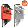 36 Piece Allen Wrench Set - Allen Wrenches/Hex Key Set in Metric & SAE Sizes