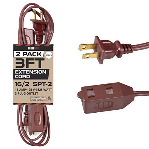IRON FORGE CABLE 2 Pack of 25 Ft Outdoor Extension Cords with Power India