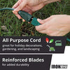 Iron Forge Cables 75 Ft Outdoor Extension Cord - 16/3 Heavy Duty Green Cable